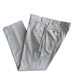 CALVIN KLEIN Men's Slim Fit Gray Grey Wool Blend Dress Pants Slacks 42 x 32